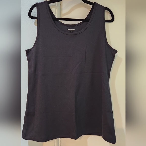 Women's Lands End Black Tank Top, Size L - Picture 1 of 7